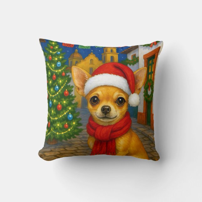 Coussin Chihuahua Holiday  (Recto)
