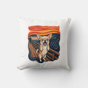 Coussin Chihuahua hurlant Chien hurle Pont_1