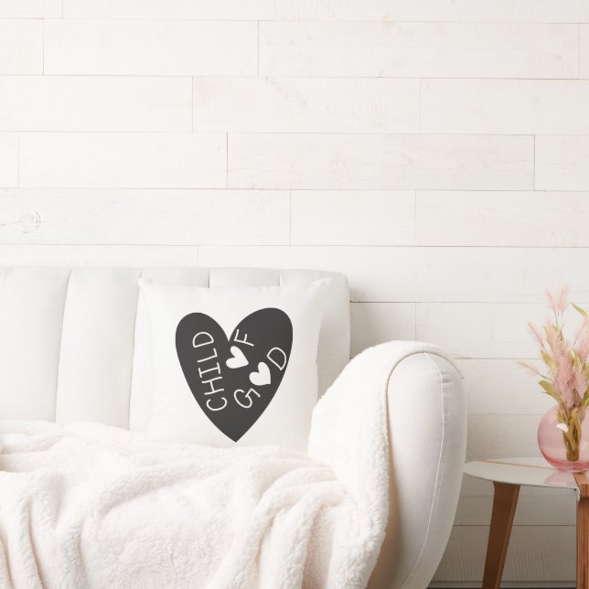 Coussin Child of God Black Heart (Canapé)