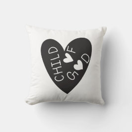 Coussin Child of God Black Heart