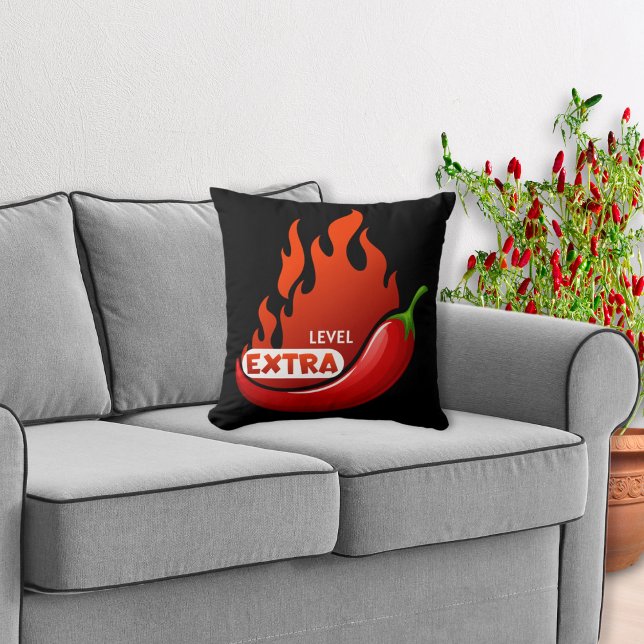 Coussin Chili Pepper Extra Hot (Créateur téléchargé)