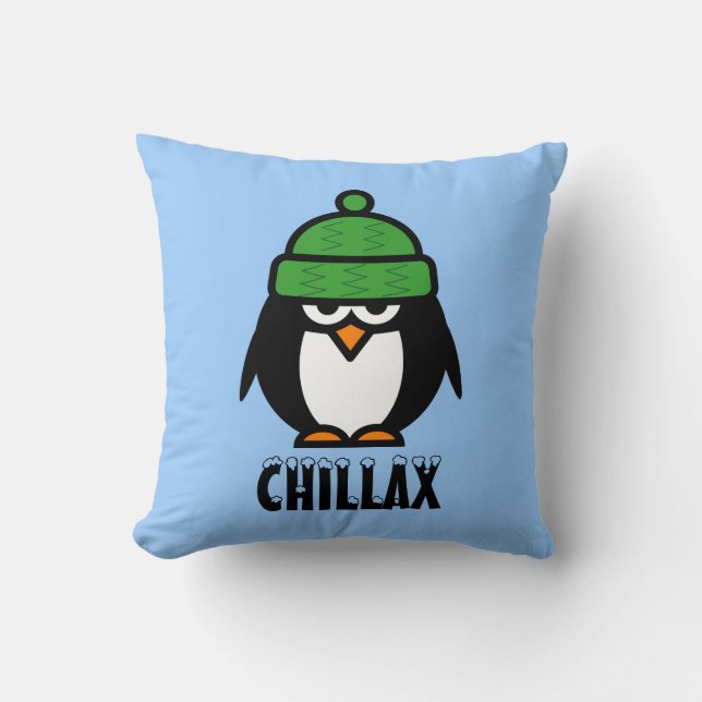 Coussin Chillax lunatique du carreau | de bande dessinée (Recto)