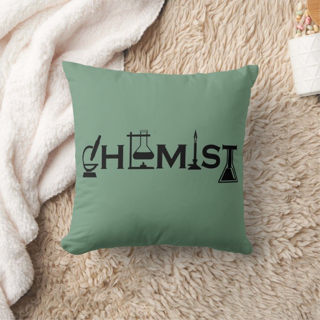 Coussin Chimie humoristique cadeaux de chimiste (Couverture)