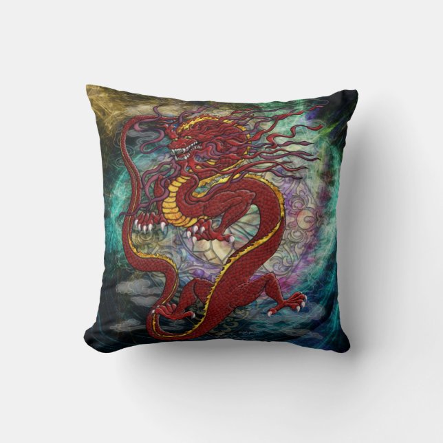 Coussin chinois de dragon (Recto)