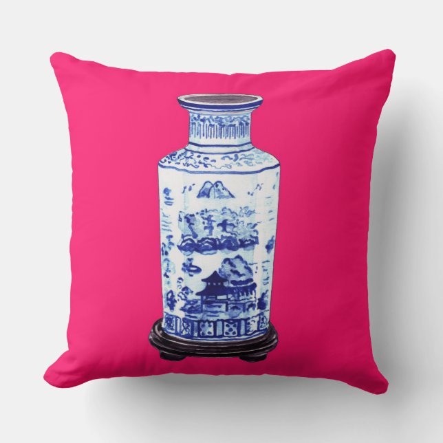 COUSSIN CHINOIS DE VASE À ANNECHOVIE (Recto)