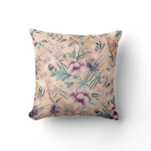 Chinoiserie bohème Pêche Turquoise à papillon trop