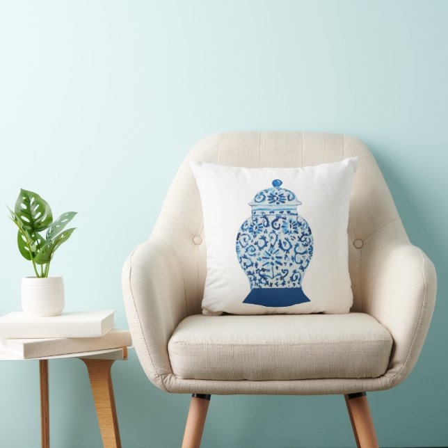 Coussin Chinoiserie Ginger Jars Jar (Chaise)