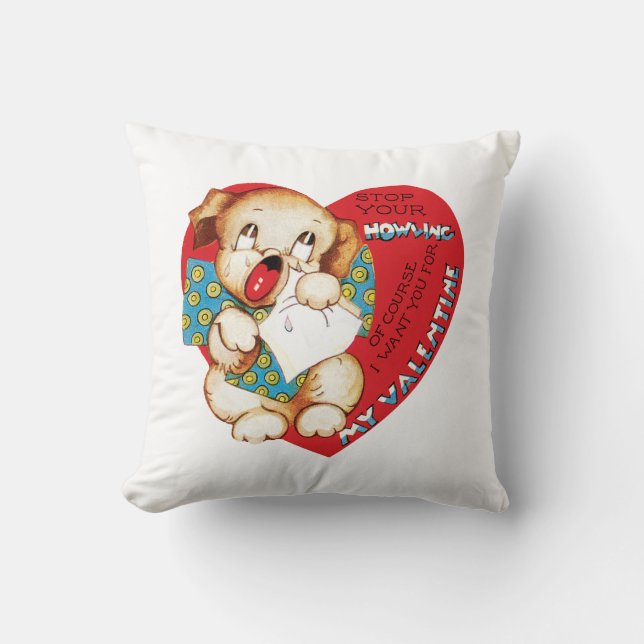 Coussin Chiot antique de Valentine (Recto)