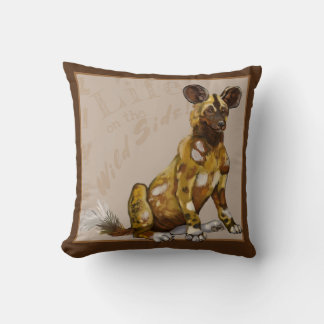 Coussin Chiots peints africains