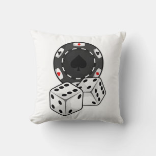 Coussin Chip & Dice pour Poker