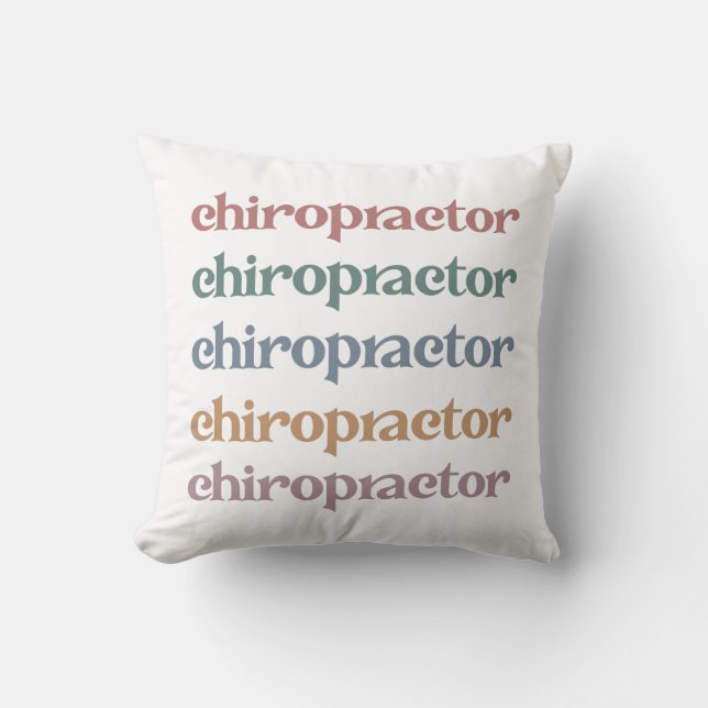 Coussin Chiropraticien Rétro Chiropratique Chiro Cadeaux d (Recto)