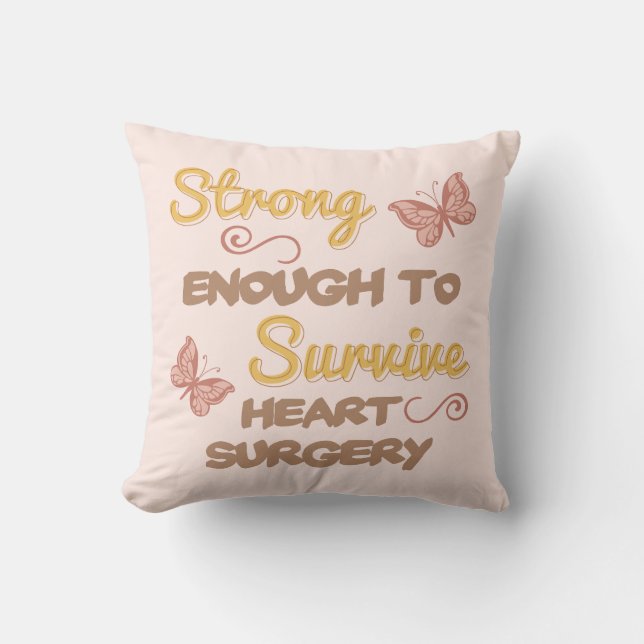 Coussin Chirurgie cardiaque féminine inspirante (Recto)
