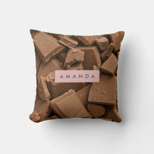 Coussin Chocolat au Lait Crémeux Personnalisé par Morceaux