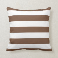 Chocolat moderne Brown et blanc rayures
