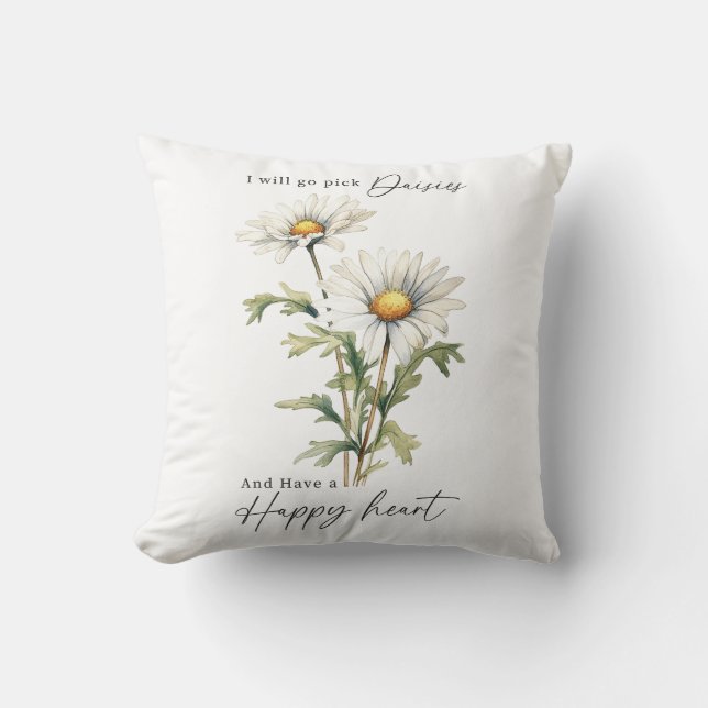 Coussin Choisissez Des Faisées Et Avoir Un Coeur Heureux (Recto)