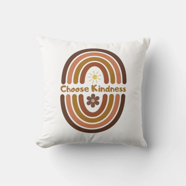Coussin Choisissez la gentillesse, rendez le monde plus ge (Recto)
