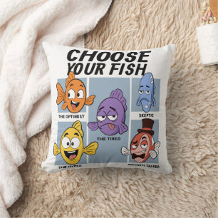 Coussin Choisissez Votre Poisson Poisson Drôle