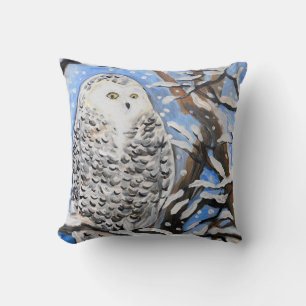 Coussin Chouette à neige