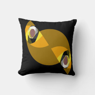 COUSSIN CHOUETTE ABSTRAITE