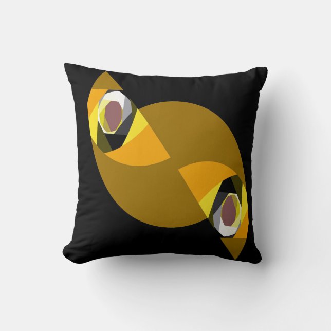 COUSSIN CHOUETTE ABSTRAITE (Recto)
