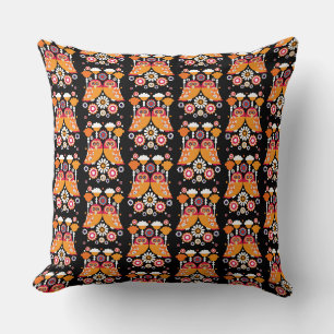 Coussin Chouette d'art populaire