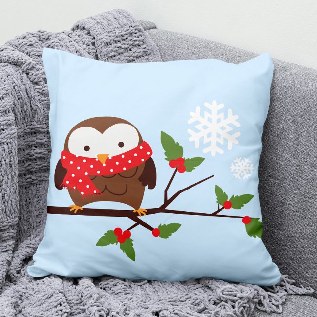 Coussin Chouette de Noël (Créateur téléchargé)