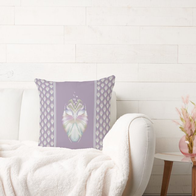 Coussin Chouette Oracle Pastel Purple (Canapé)