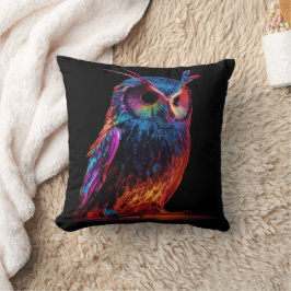 Coussin Chouette rayonnante