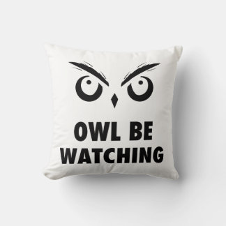 Coussin Chouette regarde