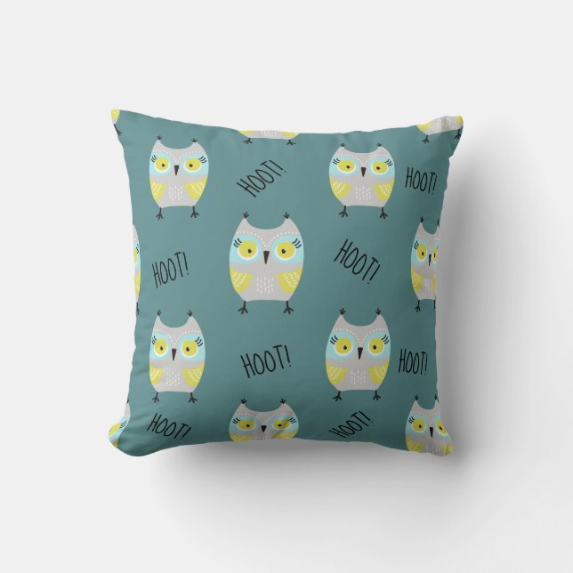 Coussin Chouettes mignonnes (Recto)