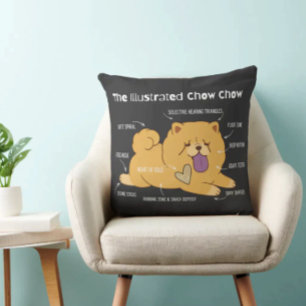 Coussin CHOW ILLUSTRÉ 2 tailles