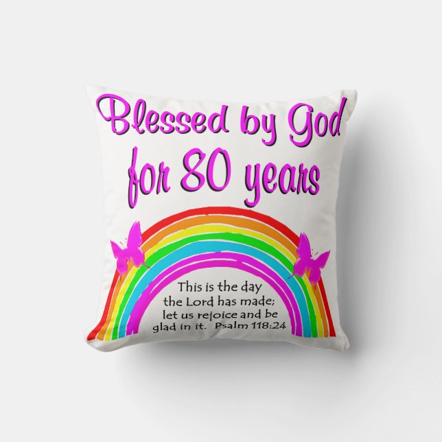 COUSSIN CHRÉTIEN 80E ANNIVERSAIRE (Recto)