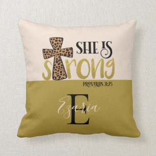 Coussin Chrétienne Personnalisée Elle Est Proverbe Forte