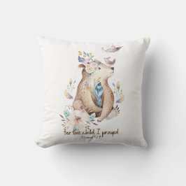 Coussin Christian Throw Cushion Nursery Animaux de forêt