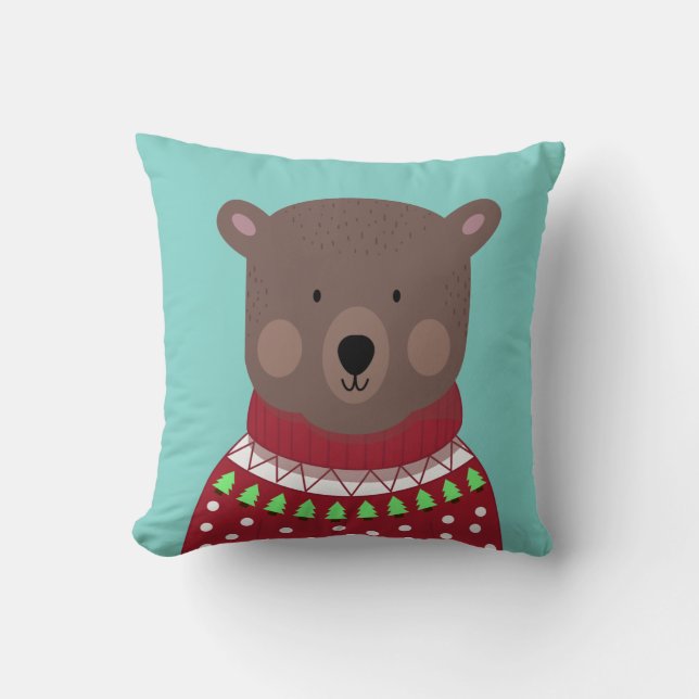 Coussin Christmas Bear (Recto)