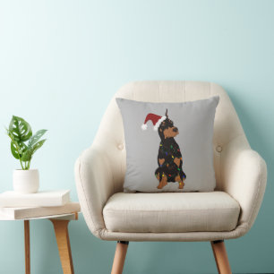 Coussin Christmas Doberman Pinscher
