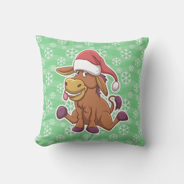 Coussin Christmas Donkey (Recto)