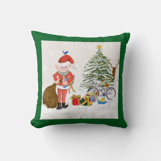 Coussin Christmas Elf Pillow (Recto)