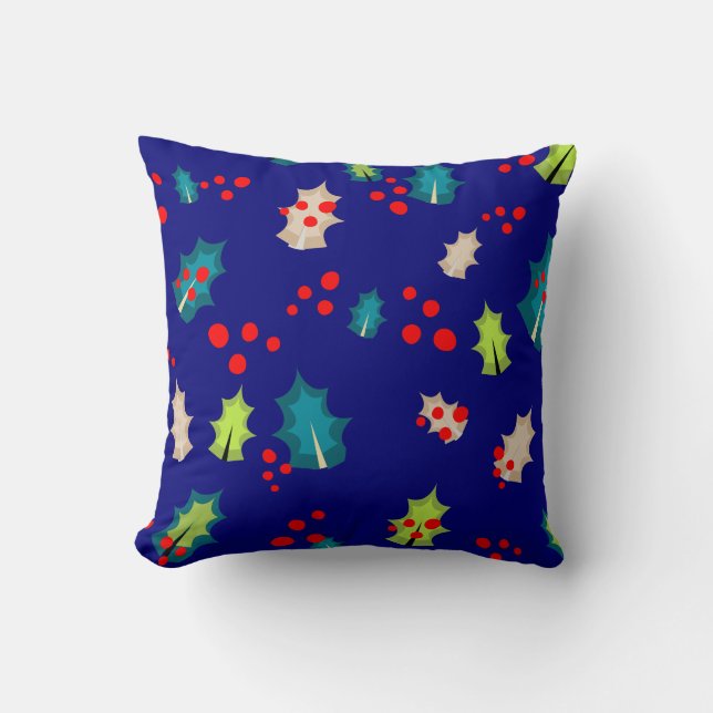 Coussin Christmas Holly (Recto)