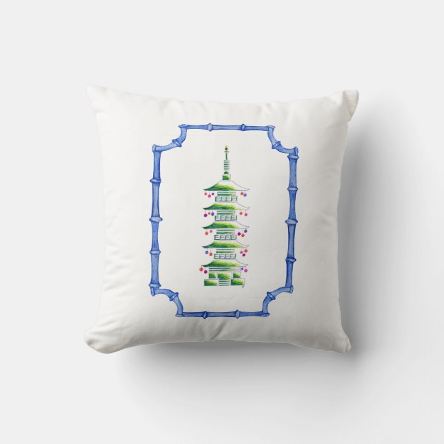 Coussin Christmas Pagoda Accent Pillow (Recto)