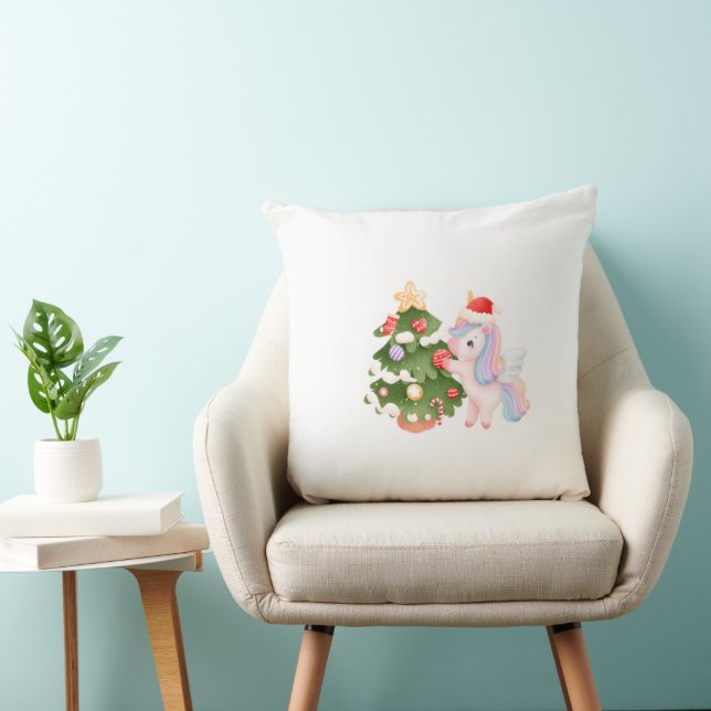 Coussin Christmas Pillow – Festive Holiday  (Chaise)