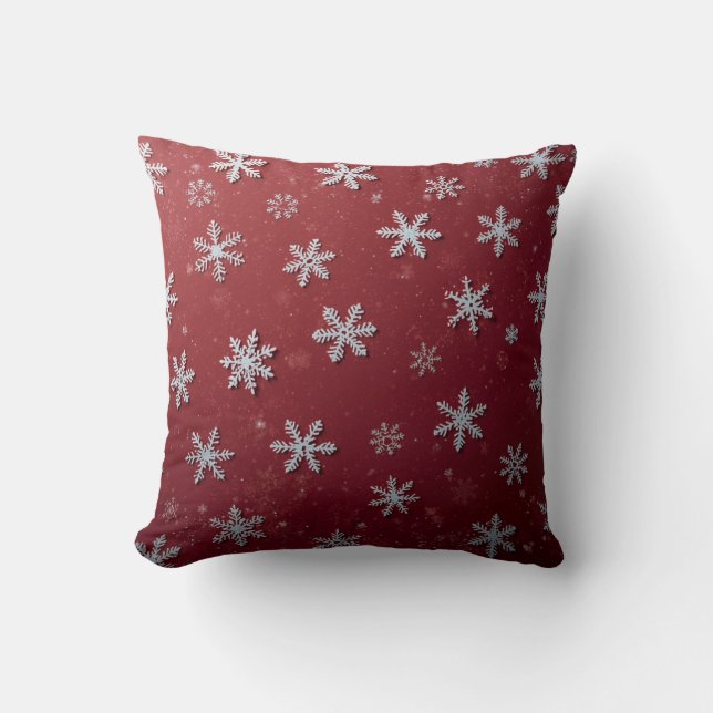 Coussin Christmas pillows with snowflakes (Recto)