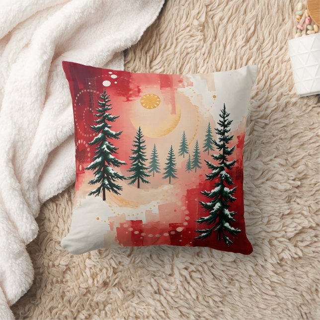Coussin Christmas Pine Sovereignty Weddings Anniversaries (Couverture)