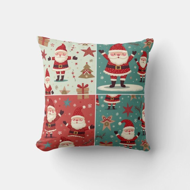 Coussin Christmas Santa Throw Pillows (Recto)
