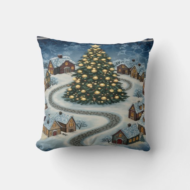 Coussin Christmas Throw Pillow (Recto)