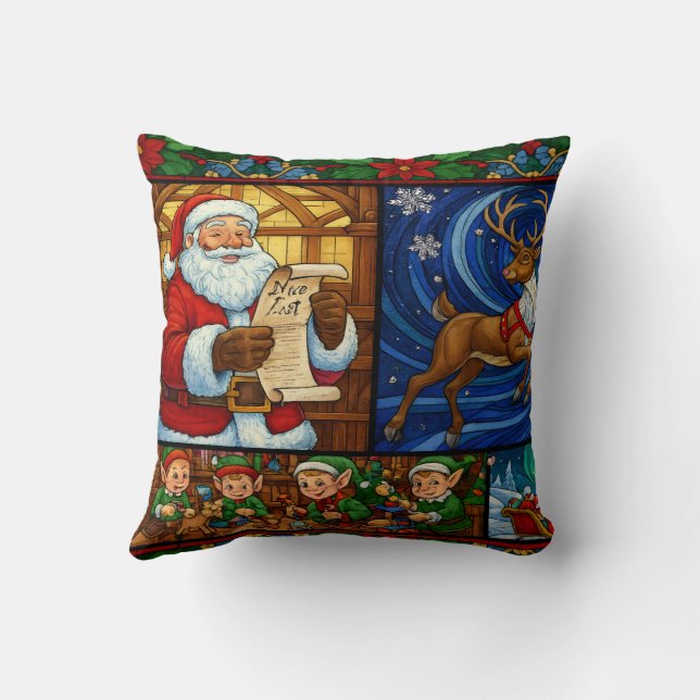 Coussin Christmas Throw Pillow (Verso)