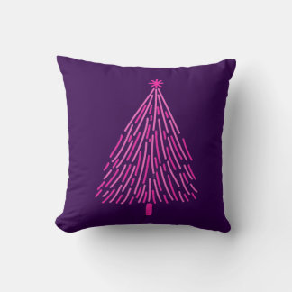 Coussin Christmas tree pink
