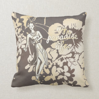 Coussin CHROMATOGRAPHIE GAZEUSE mon pin-up hawaïen de