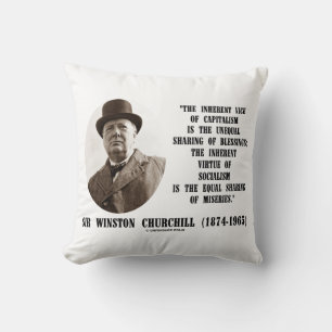 Coussin Churchill Inhérent Vice Of Capitalism Virtue Citat