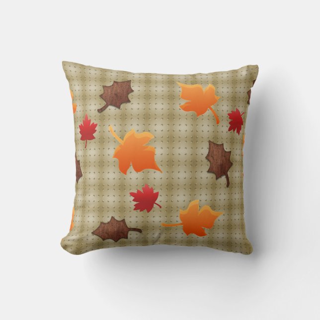 Coussin chute feuille d'or (Recto)